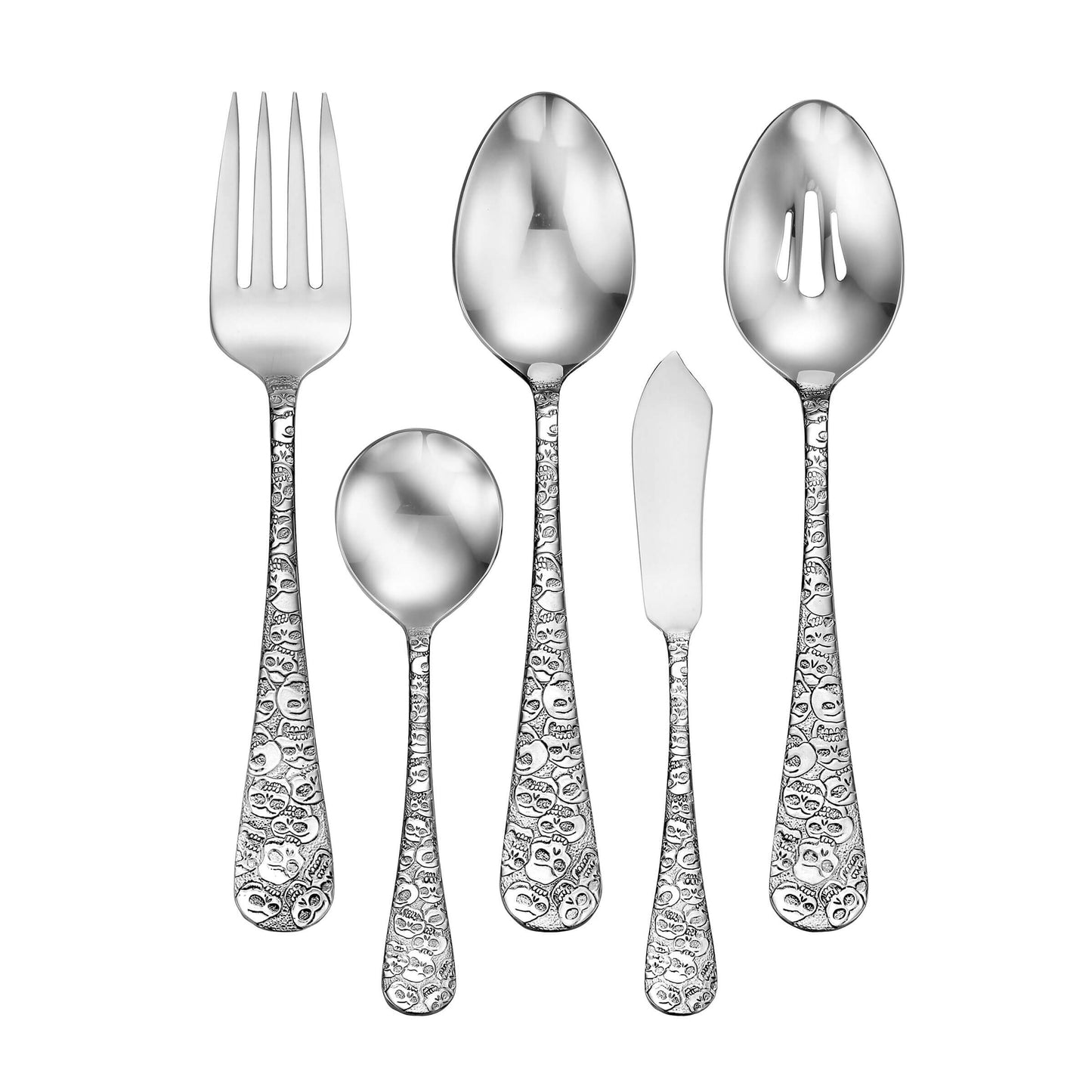 Calavera/Skull Flatware Set