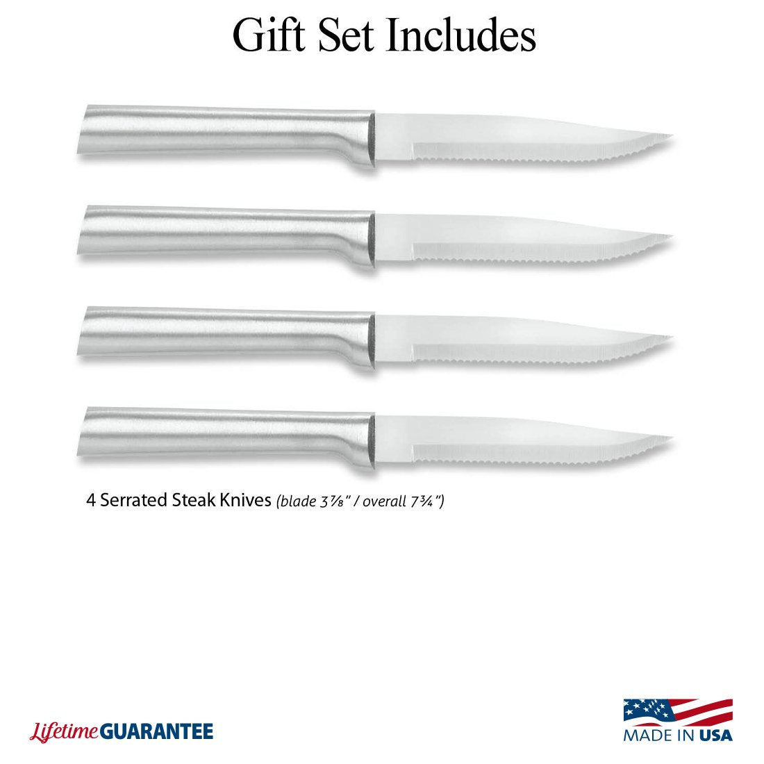 Serrated Steak Knives Gift Set (Set of 4 or 6)
