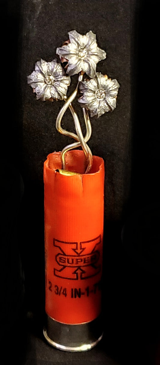 Blooming Bullet Shotgun Shell Vase