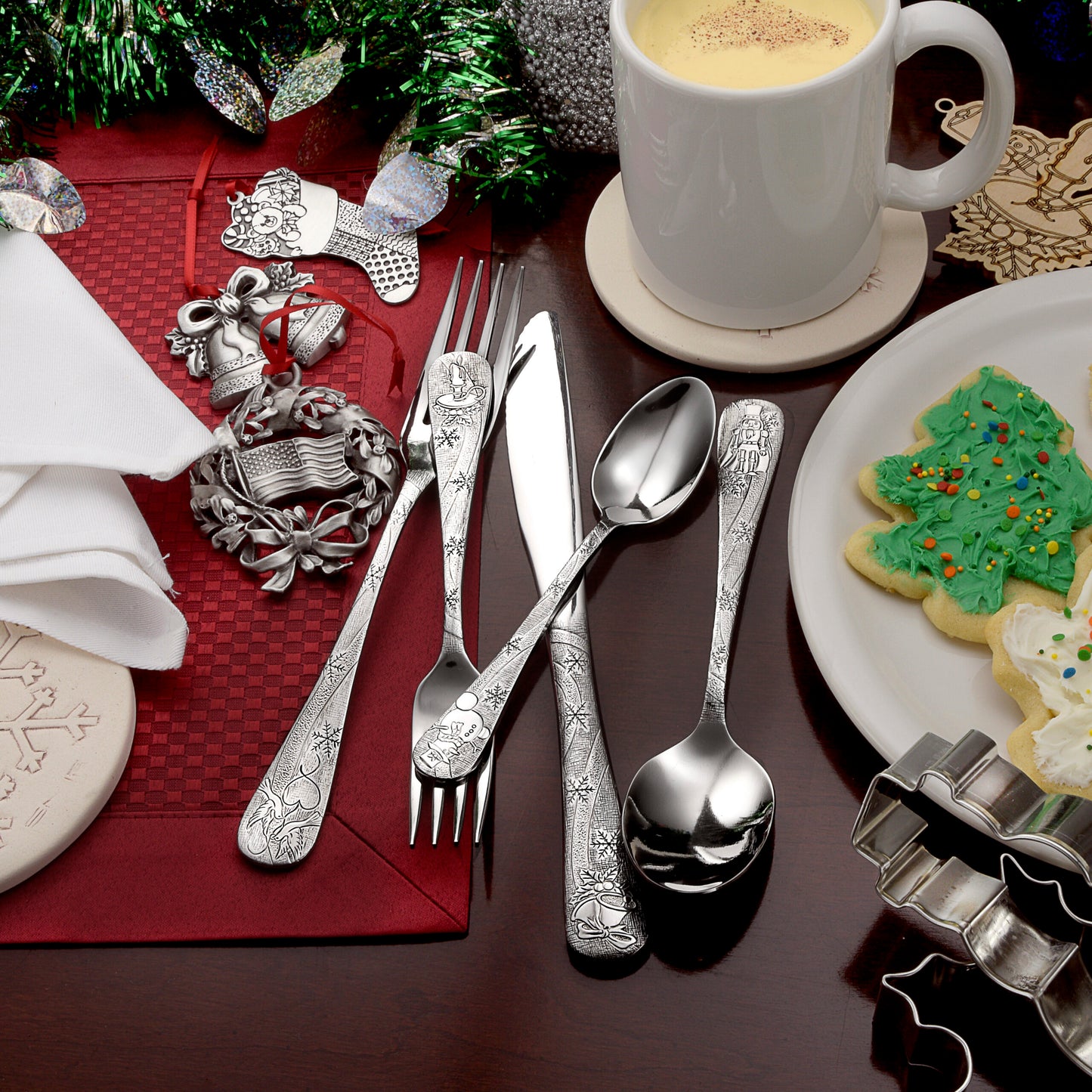 Winter Holidays Christmas Flatware Set