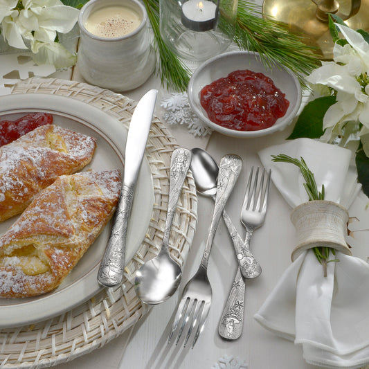 Winter Holidays Christmas Flatware Set