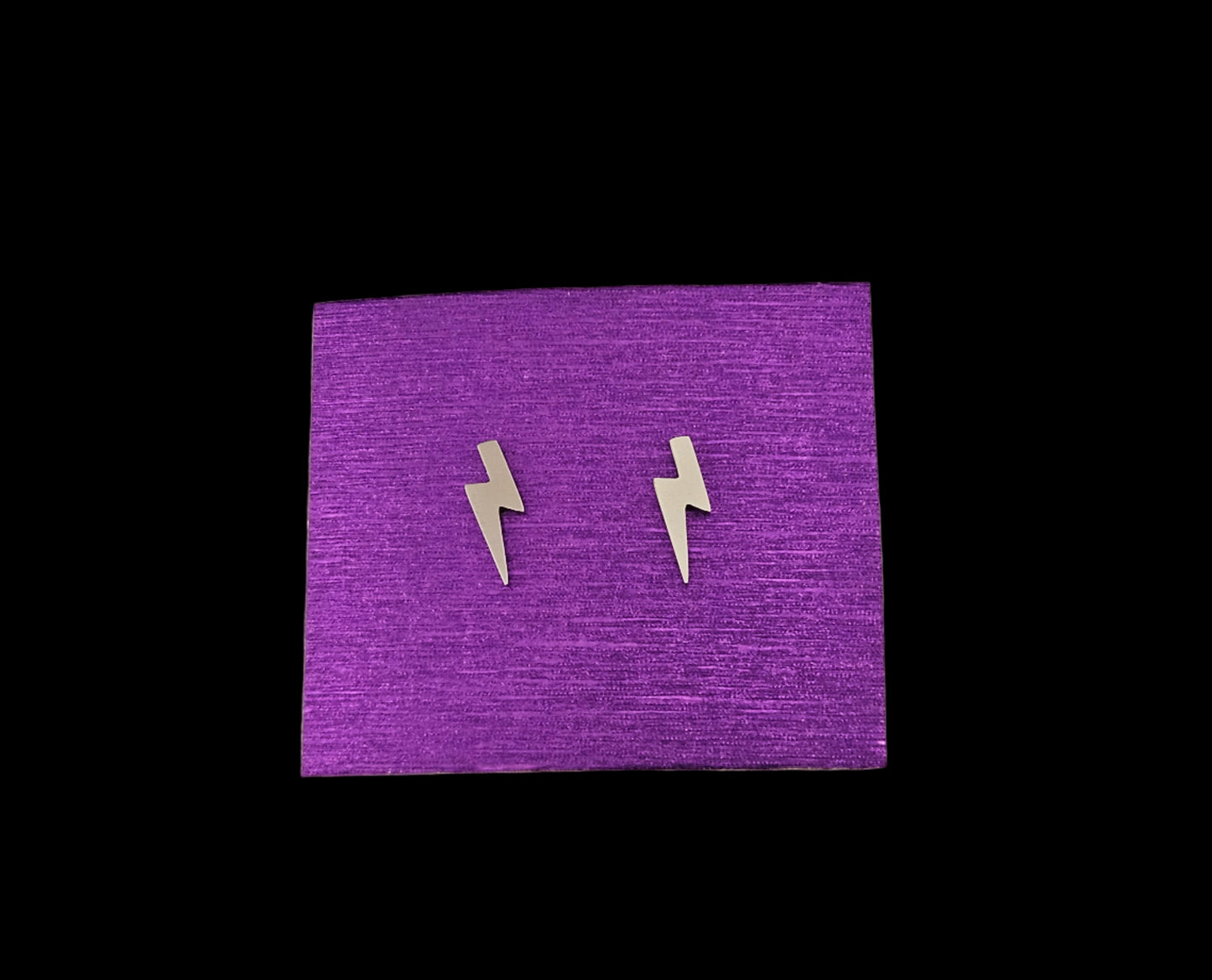 Lightning Bolt Stud Earrings