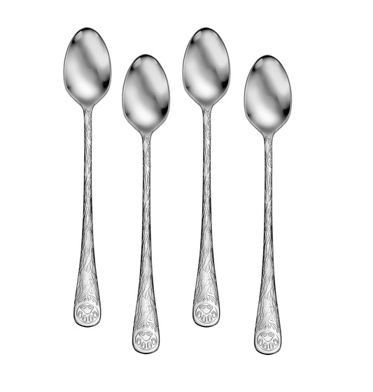 Earth / Animal Paw Print Long Handled / Iced Tea Spoon