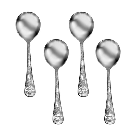 Earth / Animal Paw Print Round / Soup Spoon